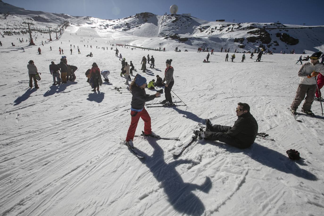 Unas 7.500 personas celebran el Año Nuevo en Sierra Nevada