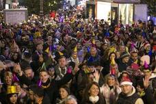 Miles de personas dsifrutaron de la Nochevieja en la capital