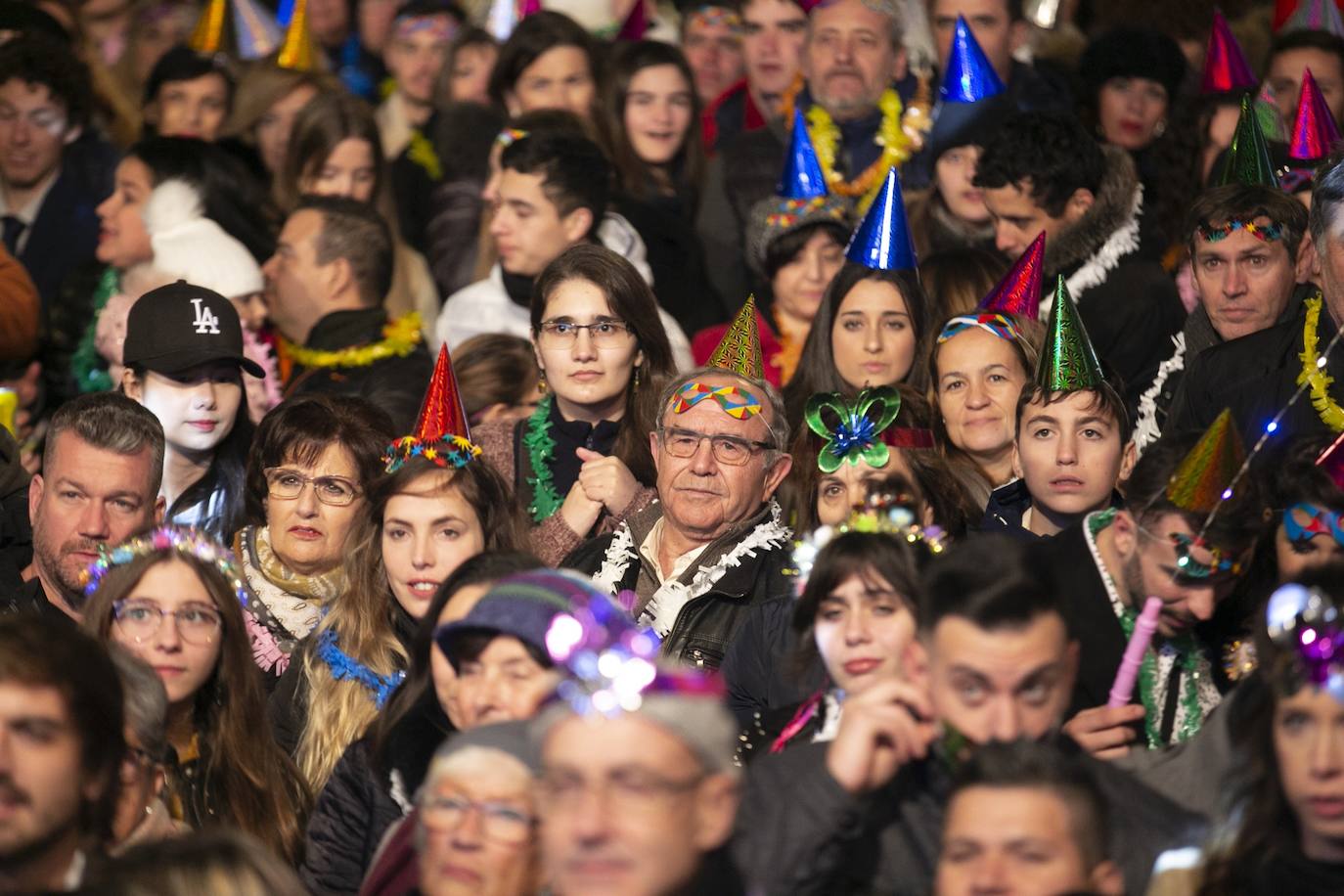 Miles de personas dsifrutaron de la Nochevieja en la capital