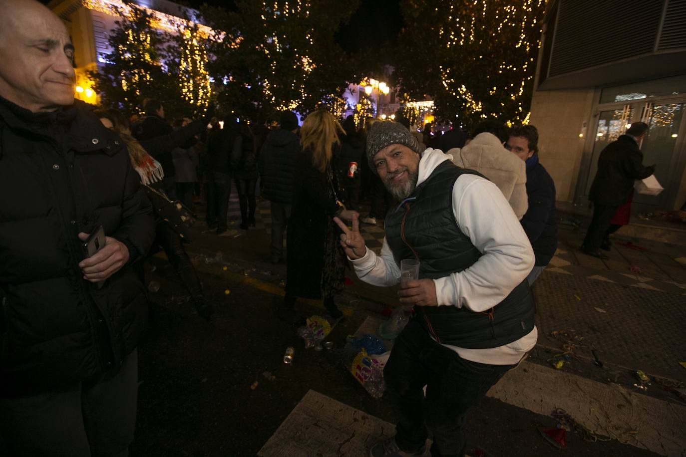 Miles de personas dsifrutaron de la Nochevieja en la capital