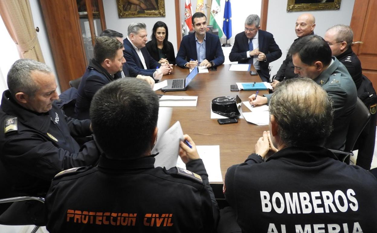 Junta Local de Seguridad celebrada en la mañana de este jueves en Alcaldía.
