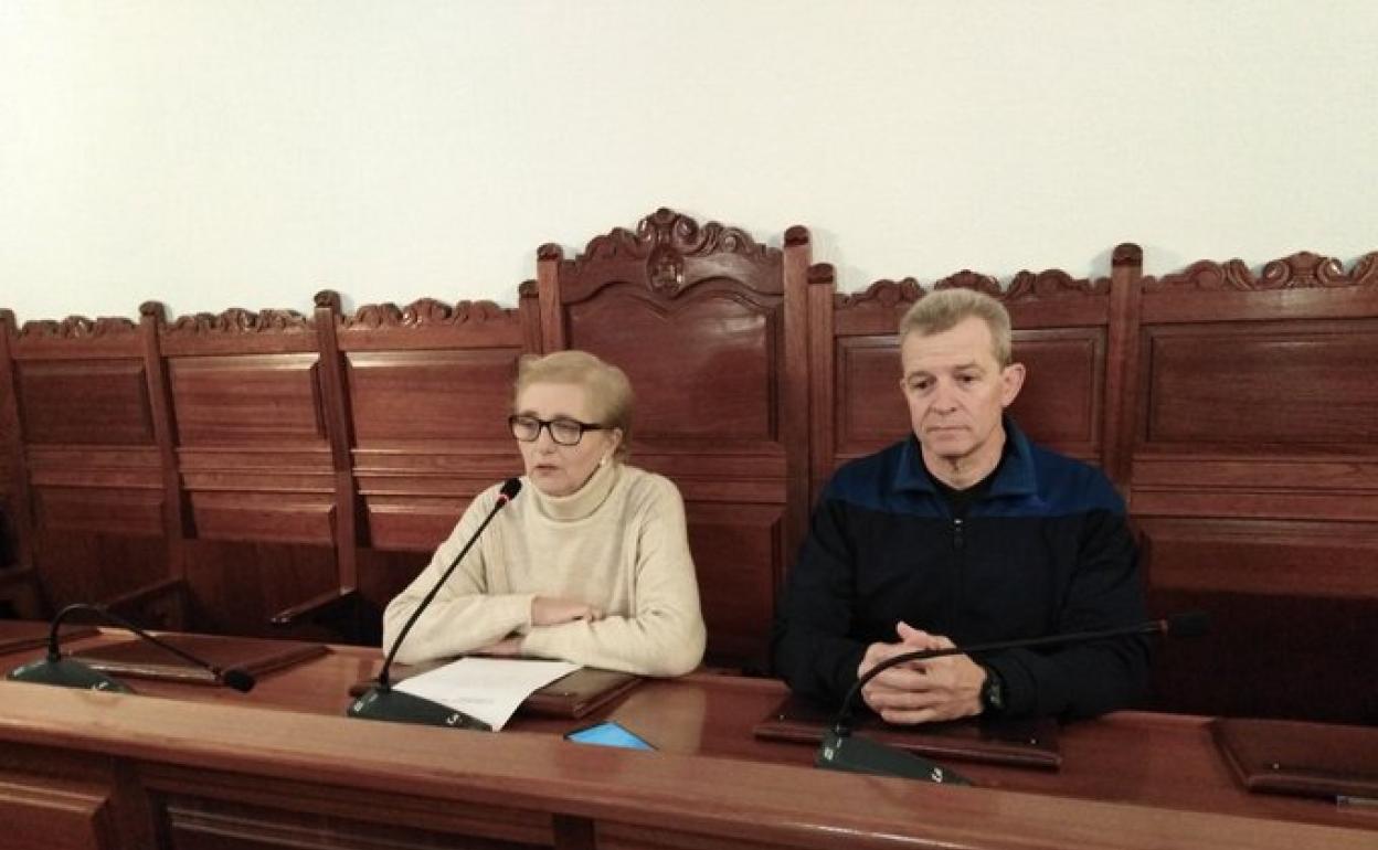 Juana Mari Escribano y Enrique Aragón.