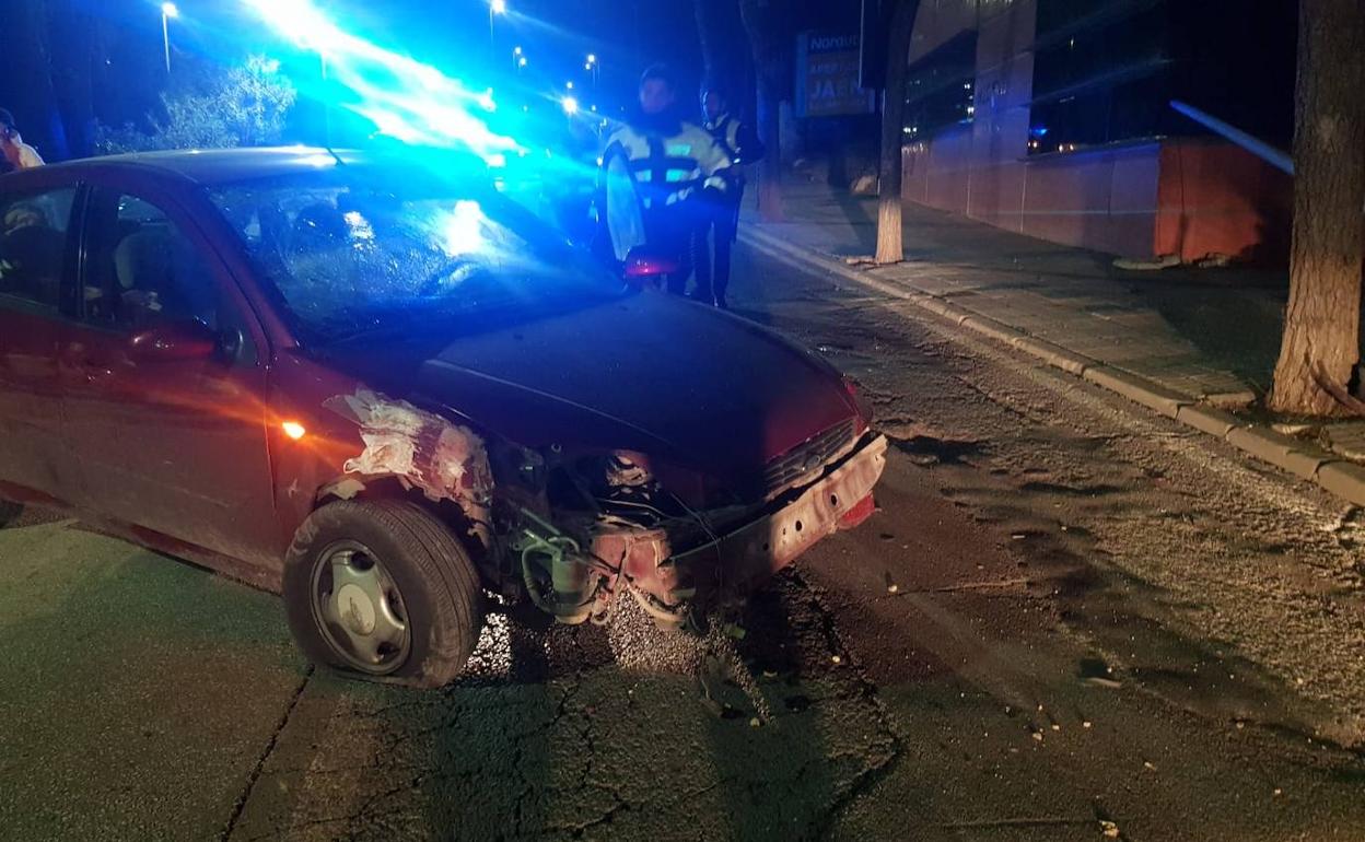 Accidente en la calle Antonio Pascual Acosta. 