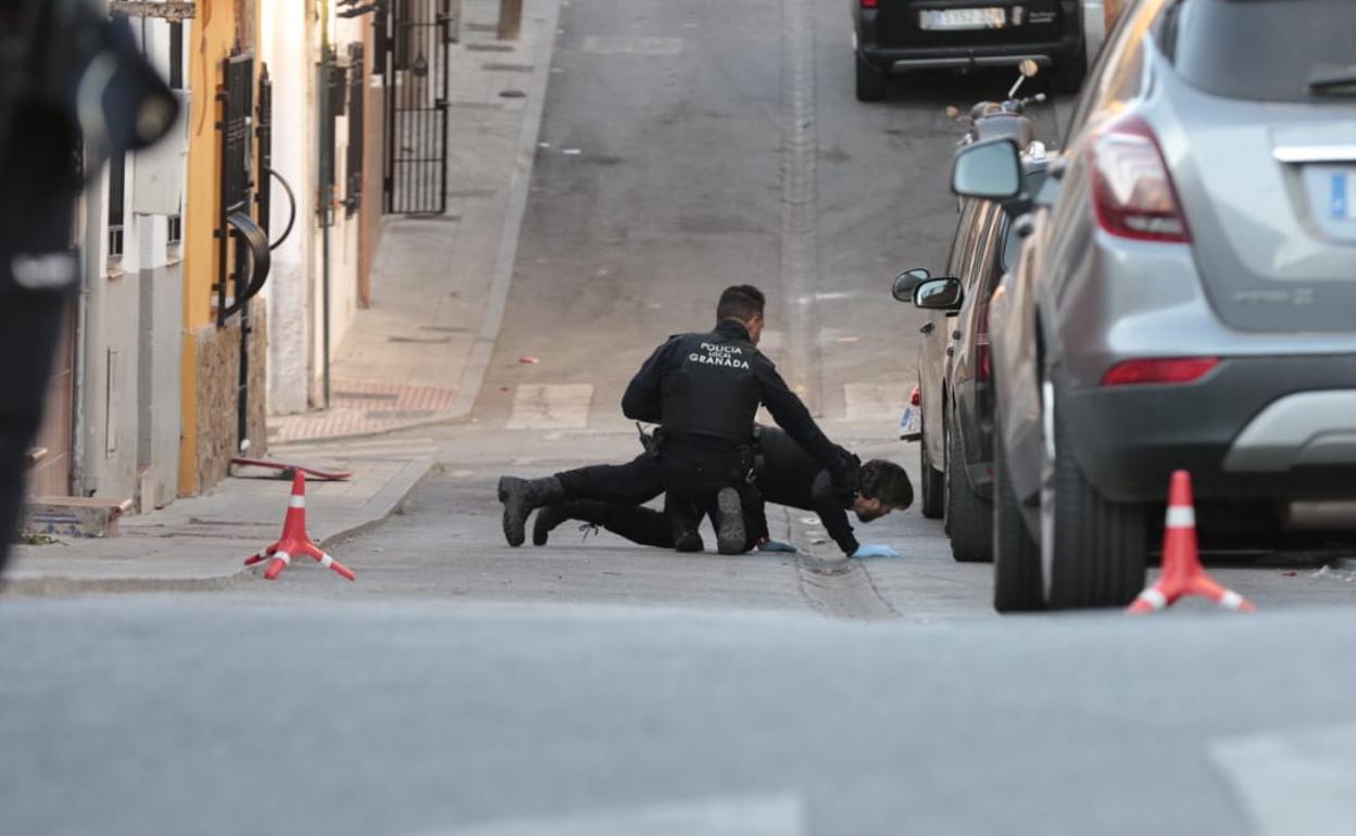 Calle Delicias, en la que se la producido el tiroteo. 