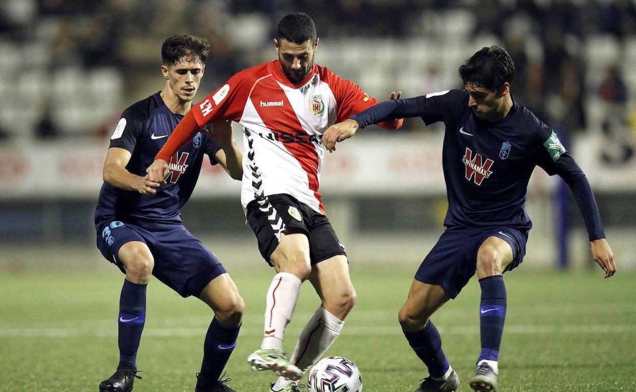 Partido del Granada frente al Hospitalet. 