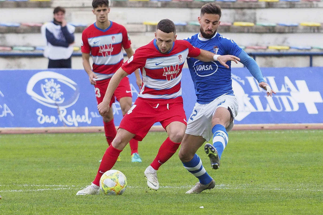 Victoria del filial rojiblanco en San Fernando en un partido reñido ante un equipo de la zona alta de la clasificación 