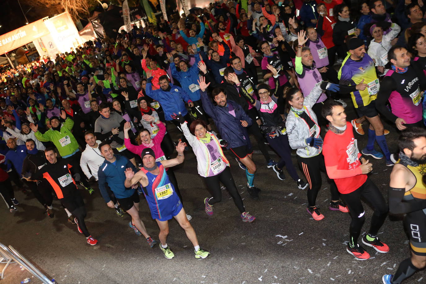 Gran ambiente en la carrera de San Antón de Jaén