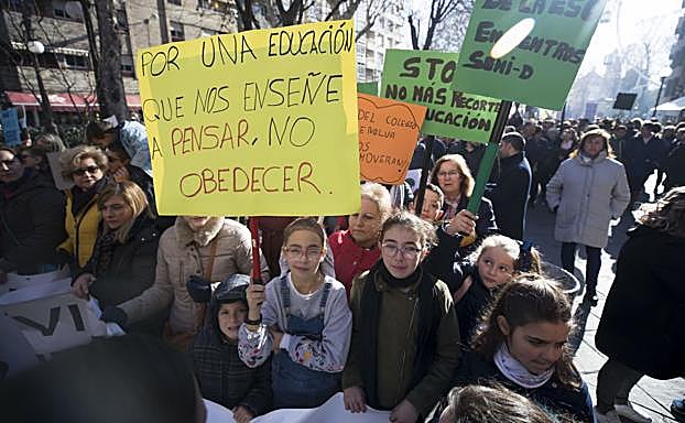 Manifestación en Granada del pasado 16 de enero. 
