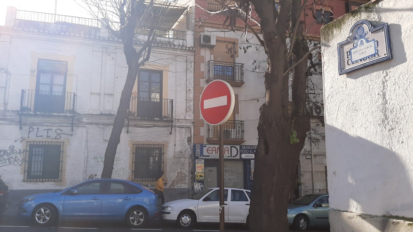 Aún quedan en la ciudad de Granada vestigios de tiempos de la dictadura franquista