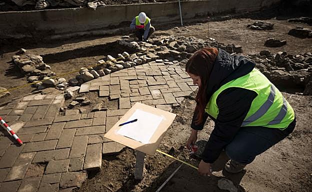 Imagen. Así son los restos de la casa nazarí descubierta en Vegas del Genil. 