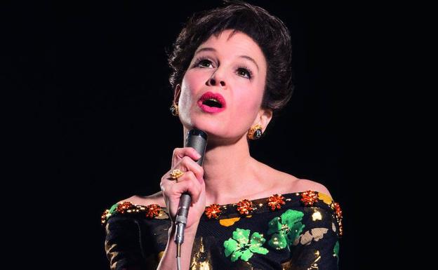 Renée Zellweger, caracterizada como Judy Garland en 'Judy'.