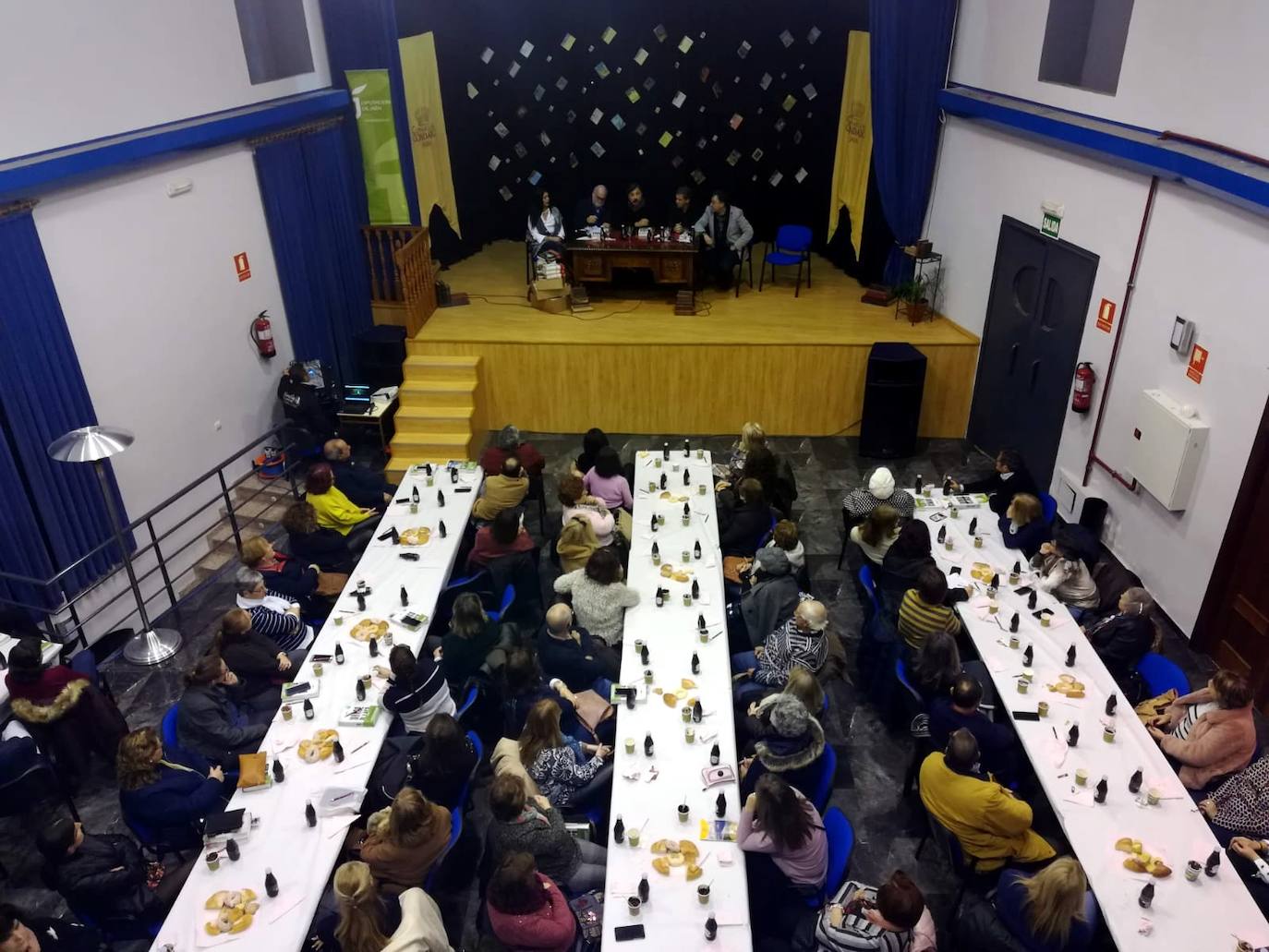 Aspecto que presentaba la sala donde se presentó el libro de Bardem. 