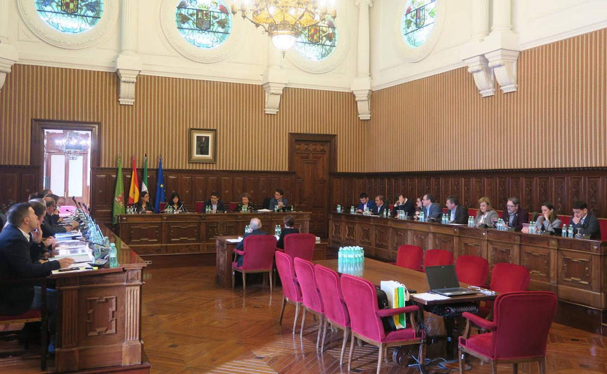 Primera sesión plenaria de 2020 en la Diputación Provincial. 