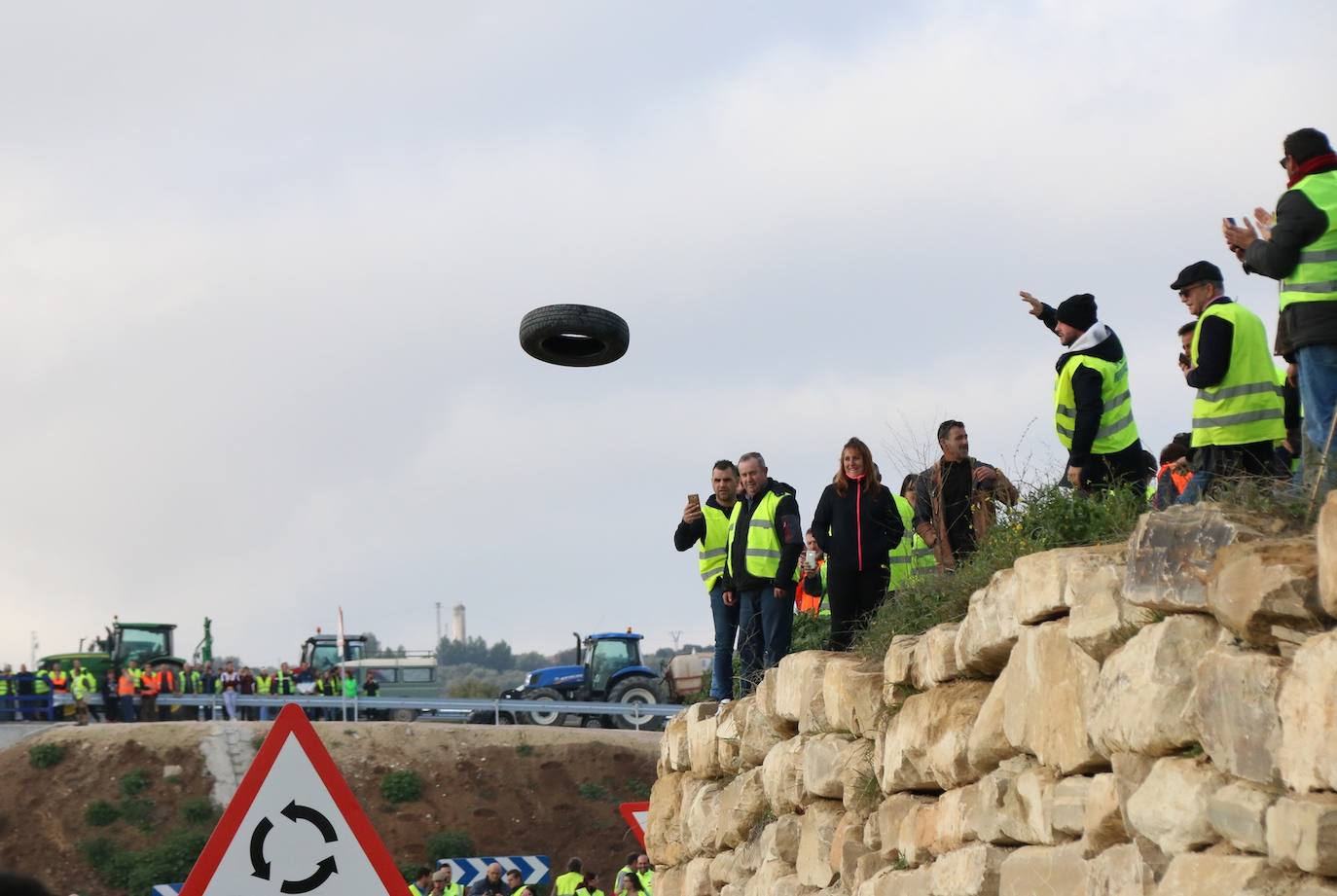 Miles de trabajadores del sector del olivar se han manifestado en toda la provincia de Jaén