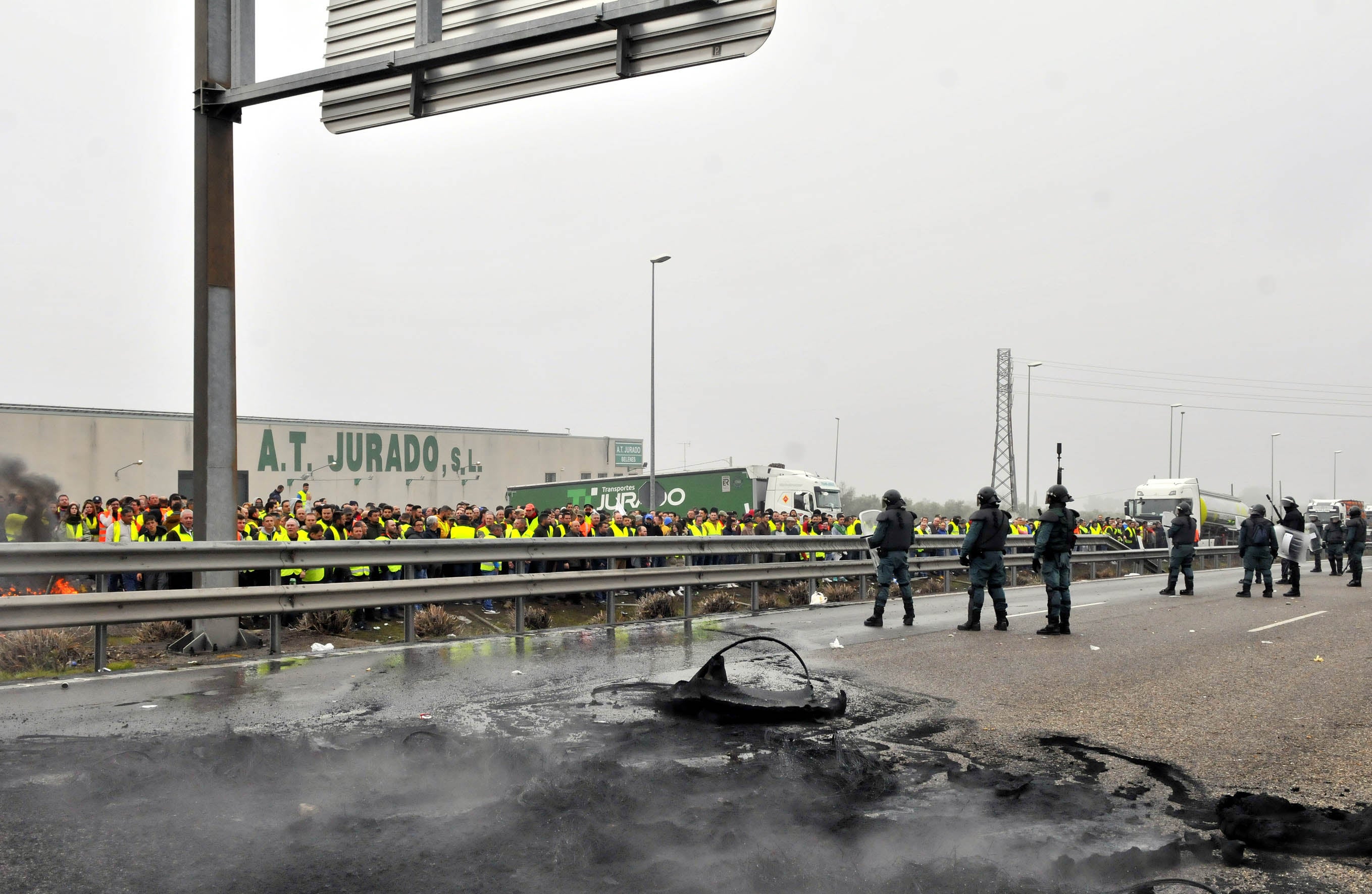 Miles de trabajadores del sector del olivar se han manifestado en toda la provincia de Jaén