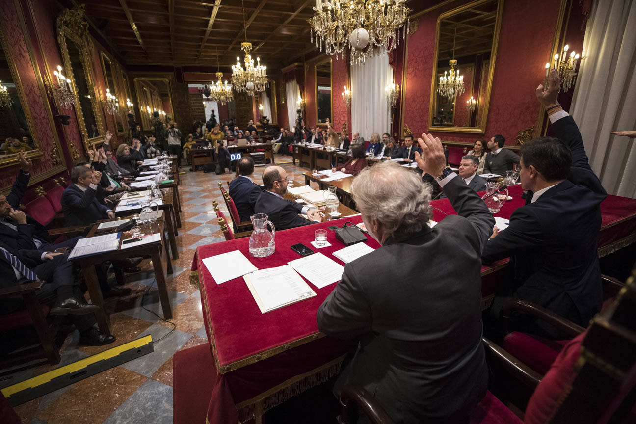 El mandatario popular ha anunciado su salida de la dirección del partido a nivel provincial en el pleno ordinario del Ayuntamiento de Granada 