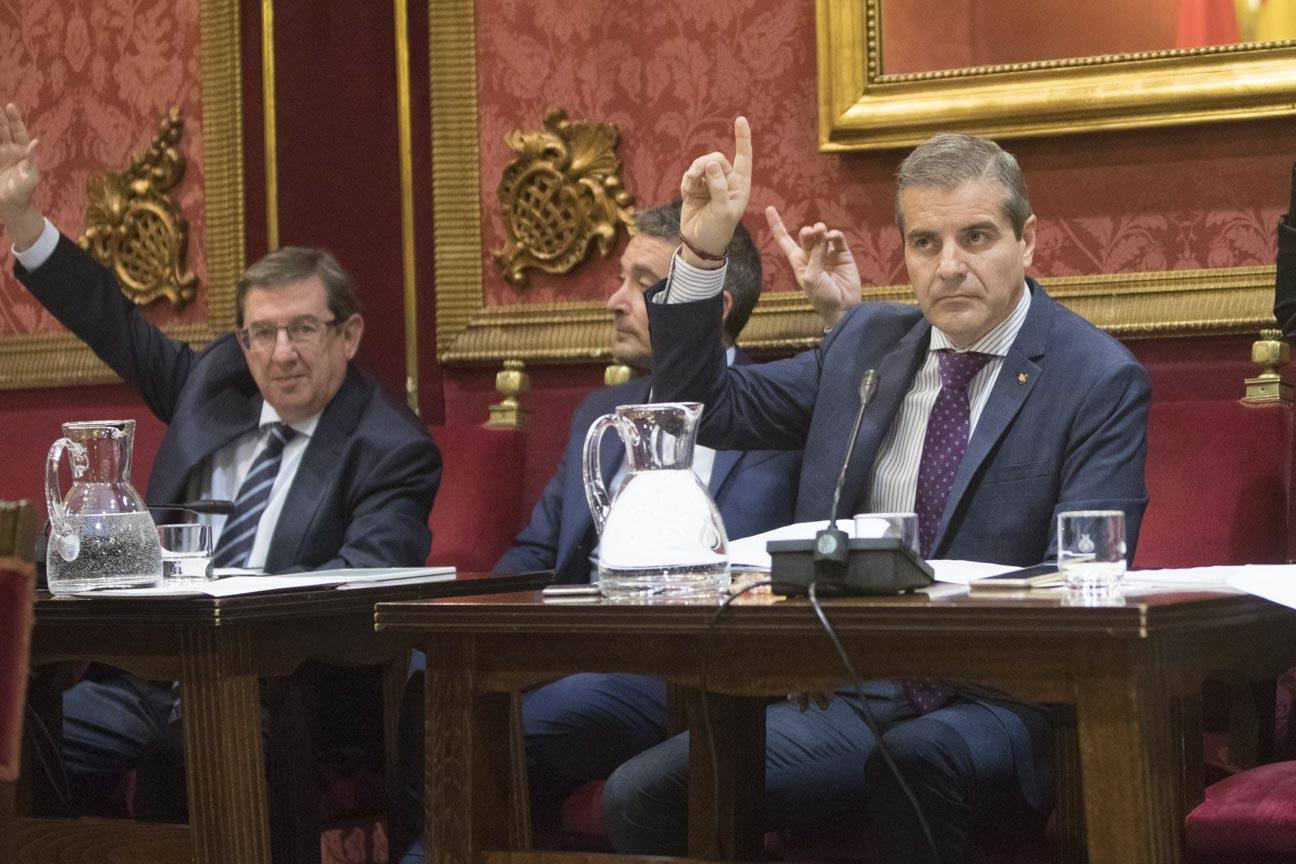 El mandatario popular ha anunciado su salida de la dirección del partido a nivel provincial en el pleno ordinario del Ayuntamiento de Granada 