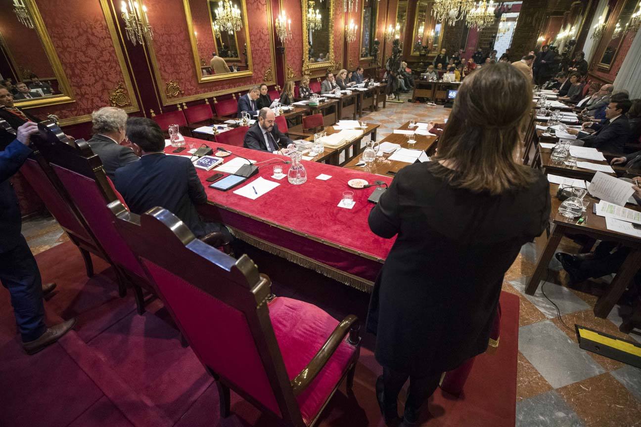 El mandatario popular ha anunciado su salida de la dirección del partido a nivel provincial en el pleno ordinario del Ayuntamiento de Granada 