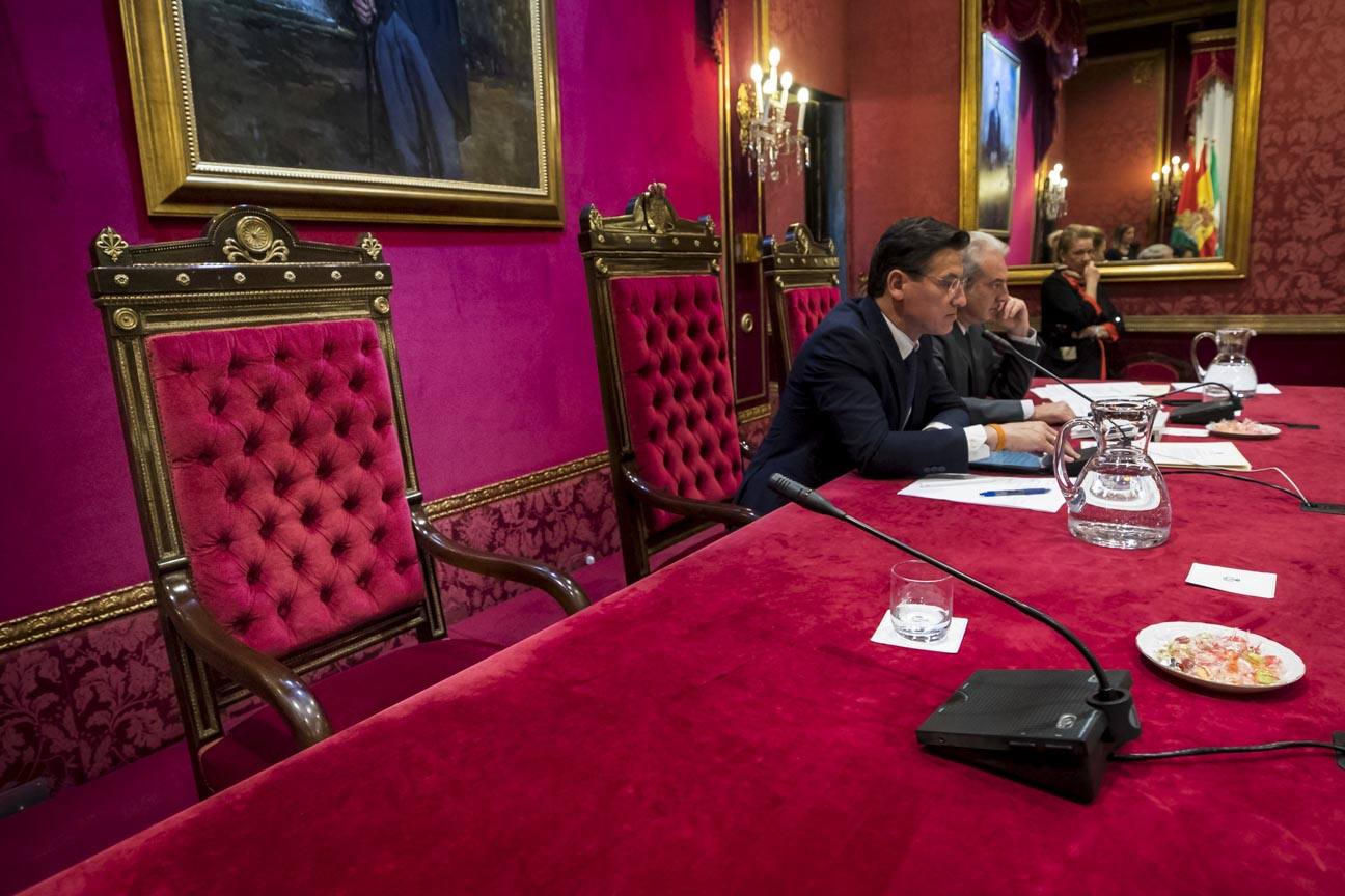 El mandatario popular ha anunciado su salida de la dirección del partido a nivel provincial en el pleno ordinario del Ayuntamiento de Granada 