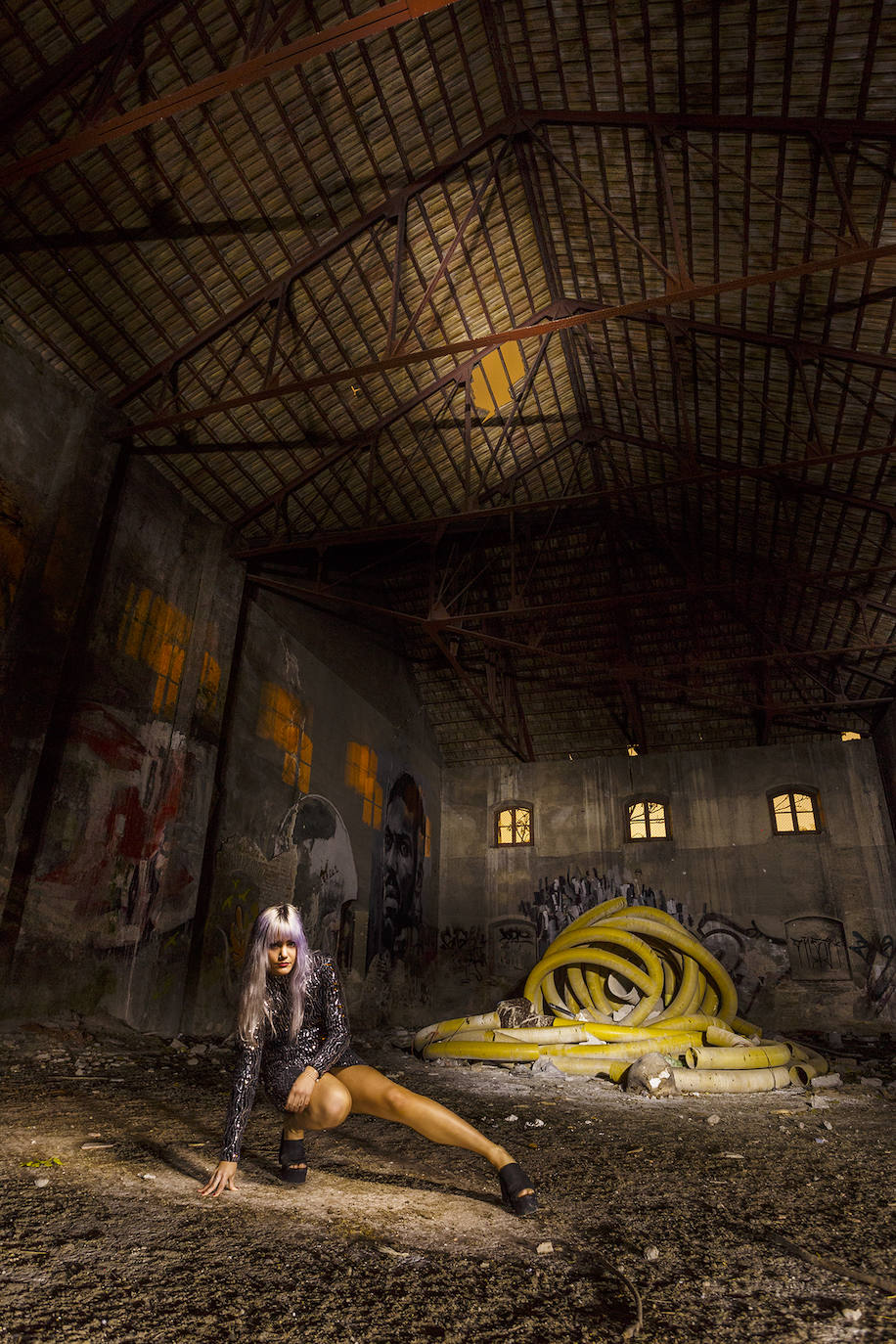 Imagen de 'light painting' hecha por Ramón Martín