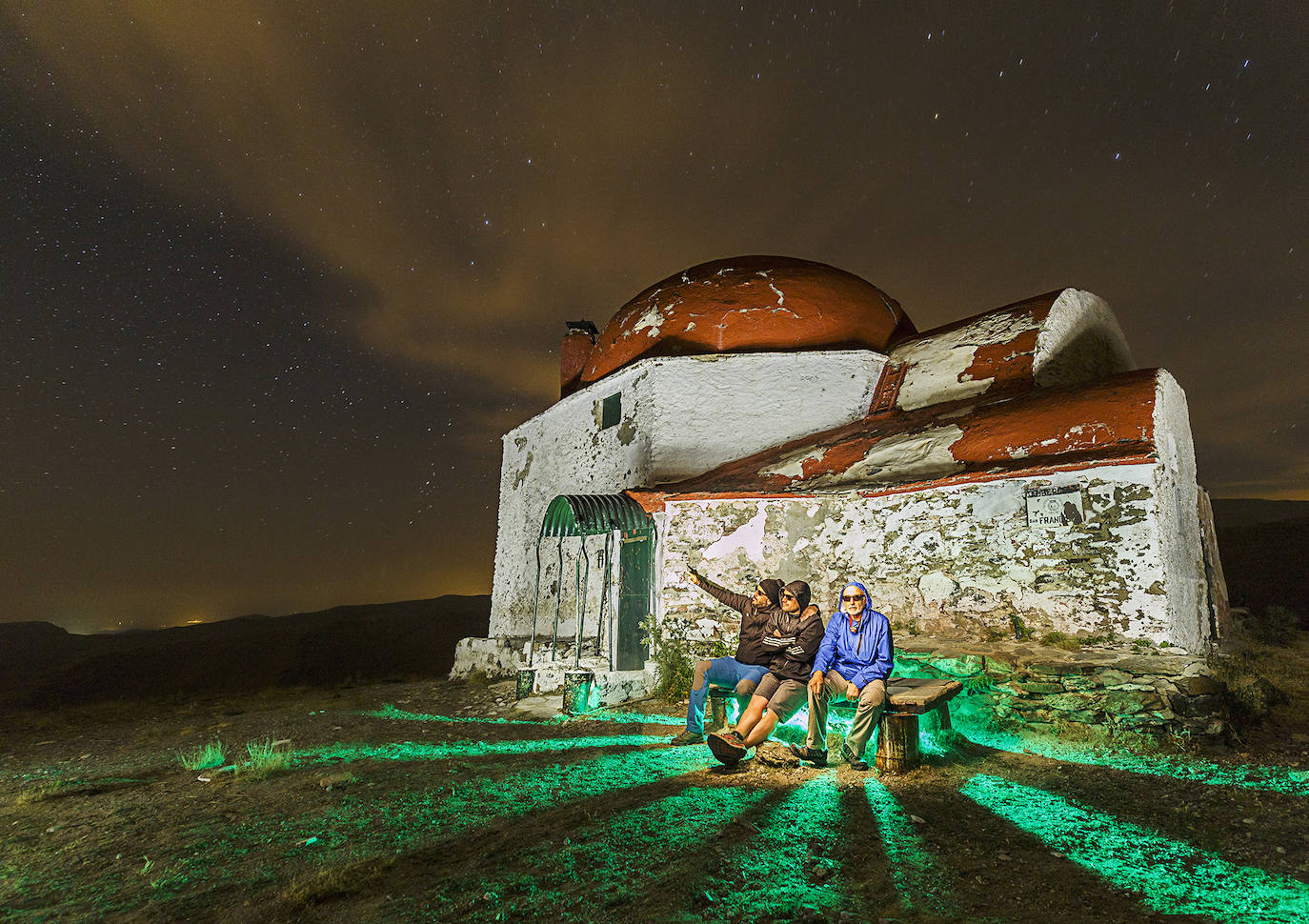 Imagen de 'light painting' hecha por Ramón Martín