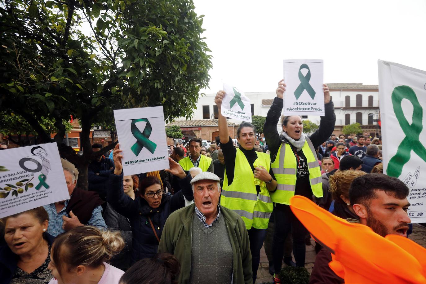 Fotos: Agricultores de Córdoba y Jaén cortan la A-4