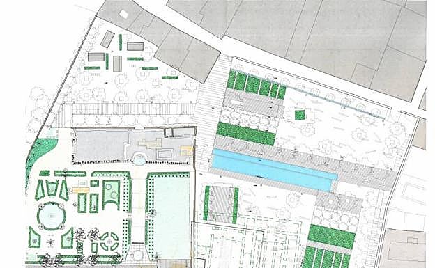 Proyecto de obra de los nuevos jardines del Cuarto Real.