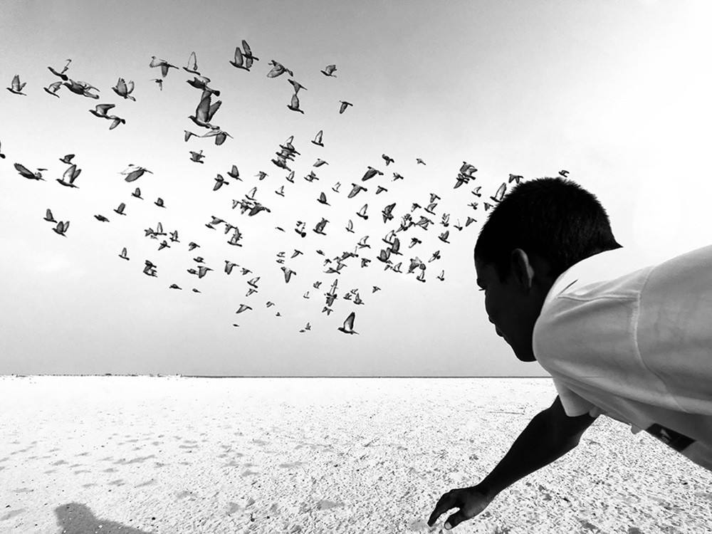 'We Run, You Fly' de Dimpy Bhalotia. Ganadora de la categoría 'Black & White'
