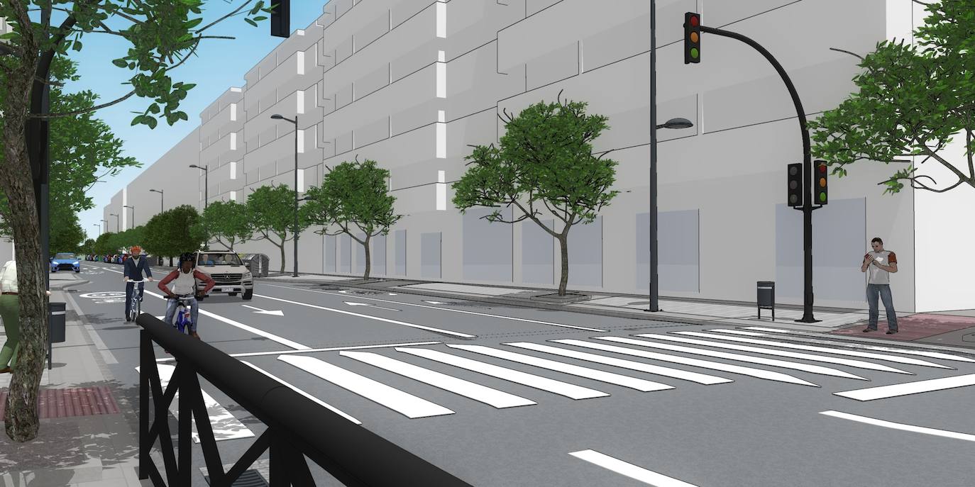 Los trabajos en los 1,7 kilómetros an desde el extremo de Jardín de la Reina, la calle Palencia, la avenida de Barcelona y Don Bosco