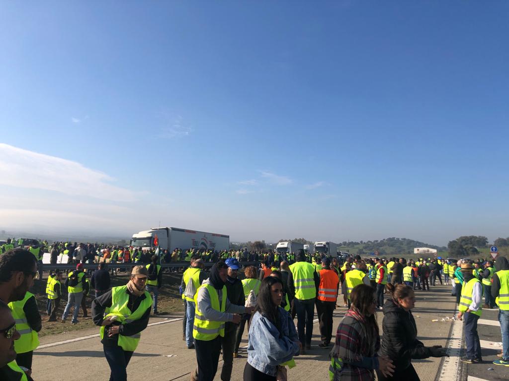 Ya hay siete kilómetros de retenciones en cada sentido desde el km 264, entre Santa Elena y La Carolina; la Guardia Civil interviene en la zona