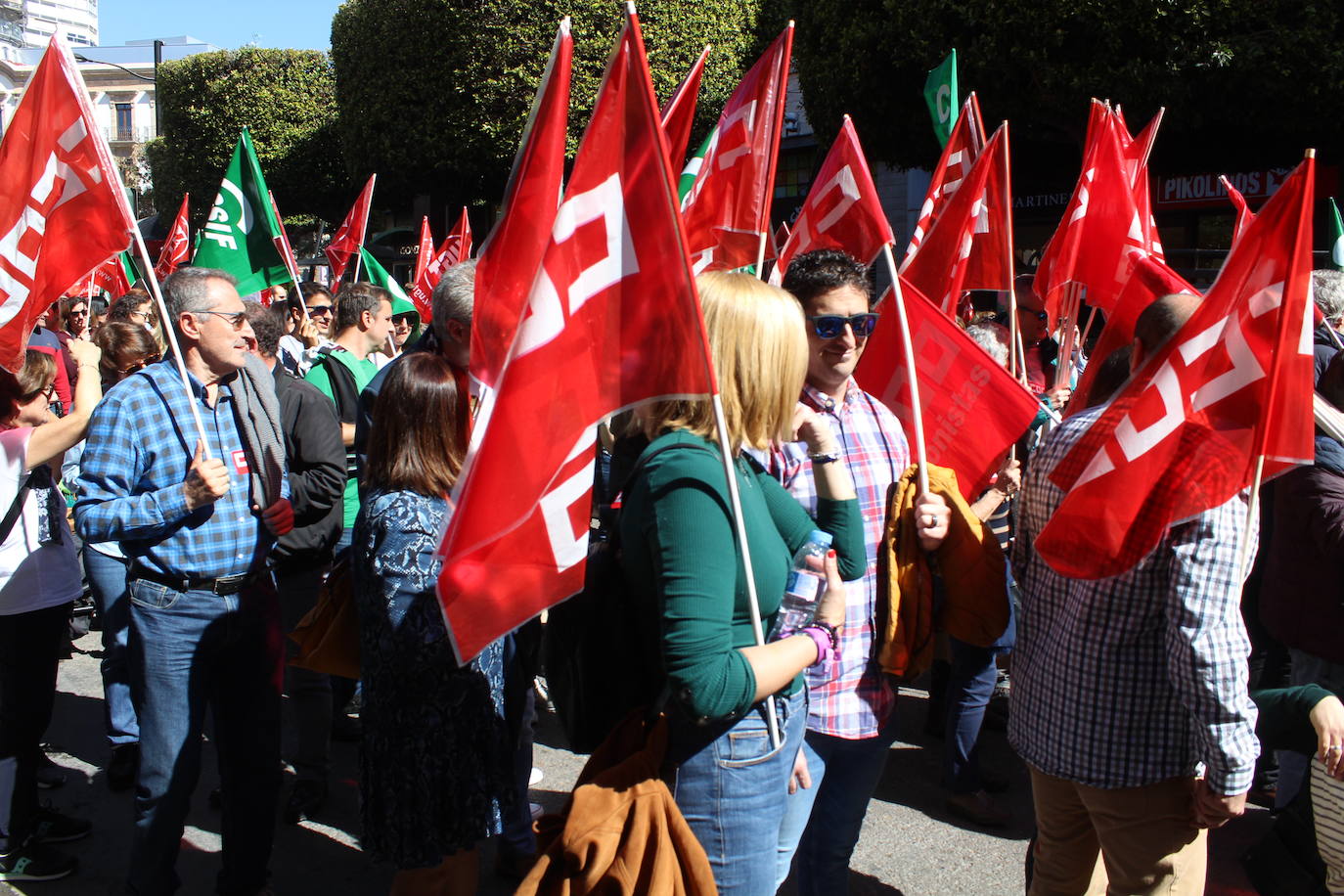 Un millar de manifestantes se han echado a la calle contra el decreto de escolarización. 