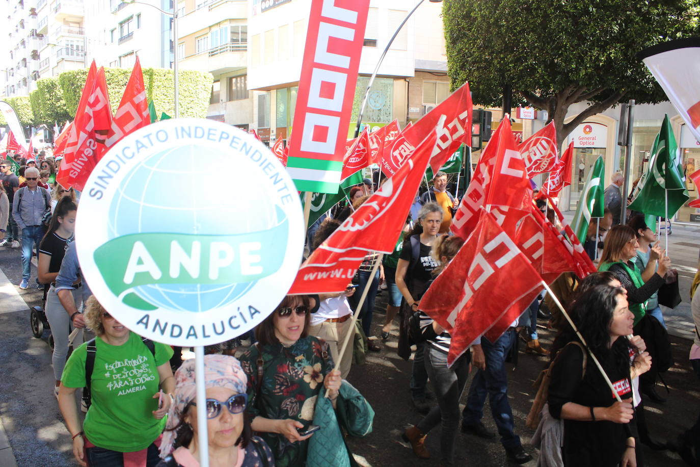 Un millar de manifestantes se han echado a la calle contra el decreto de escolarización. 