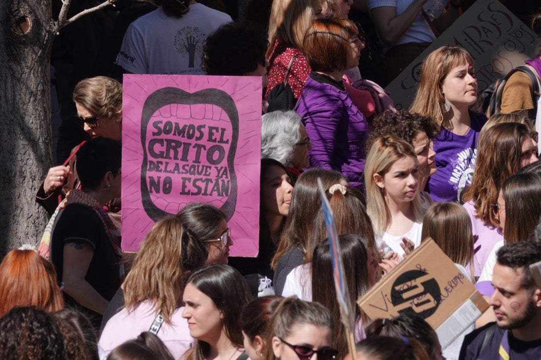 Repaso completo en imágenes a una marcha multitudinaria este Día de la Mujer en Granada