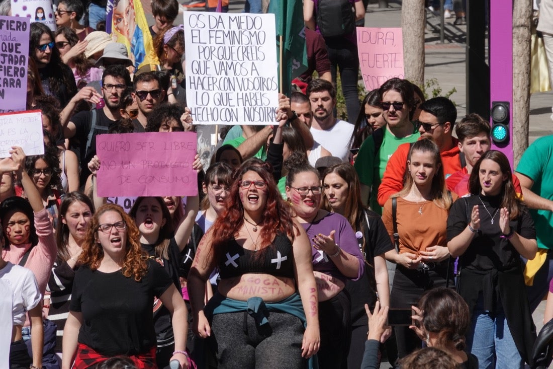 Repaso completo en imágenes a una marcha multitudinaria este Día de la Mujer en Granada