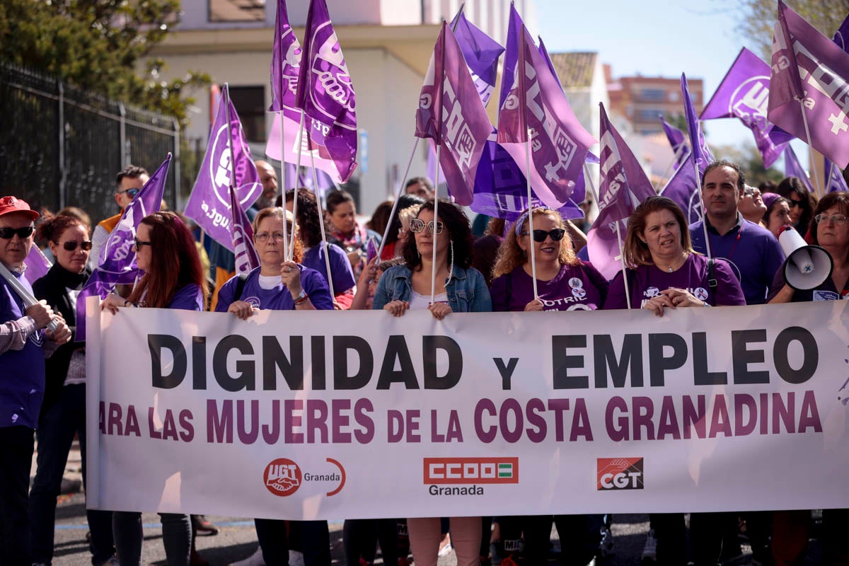 La ciudad costera también se ha echado a la calle este 8-M