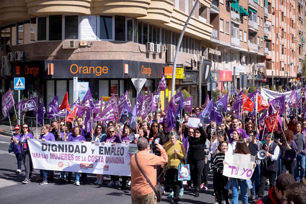 La ciudad costera también se ha echado a la calle este 8-M