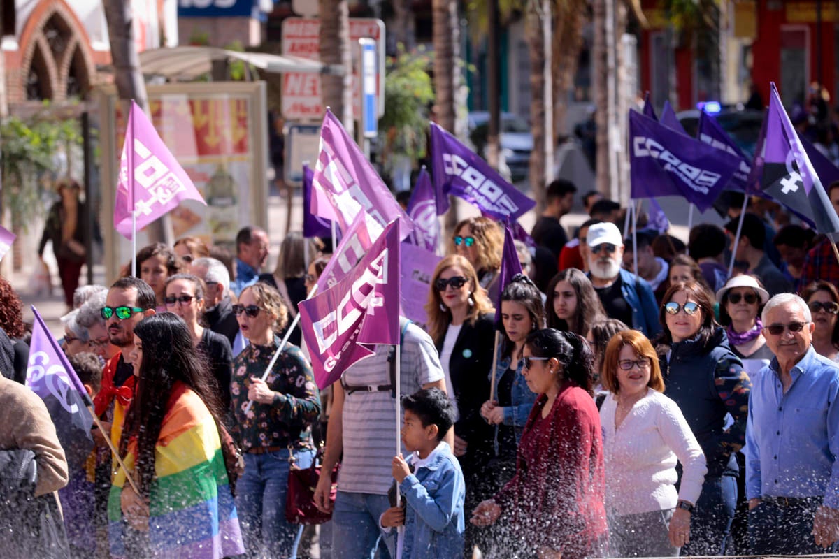 La ciudad costera también se ha echado a la calle este 8-M