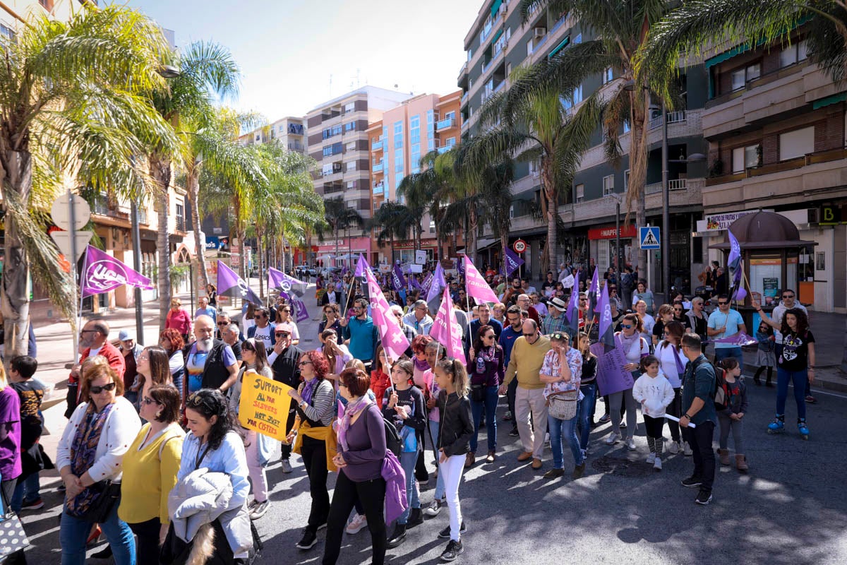 La ciudad costera también se ha echado a la calle este 8-M