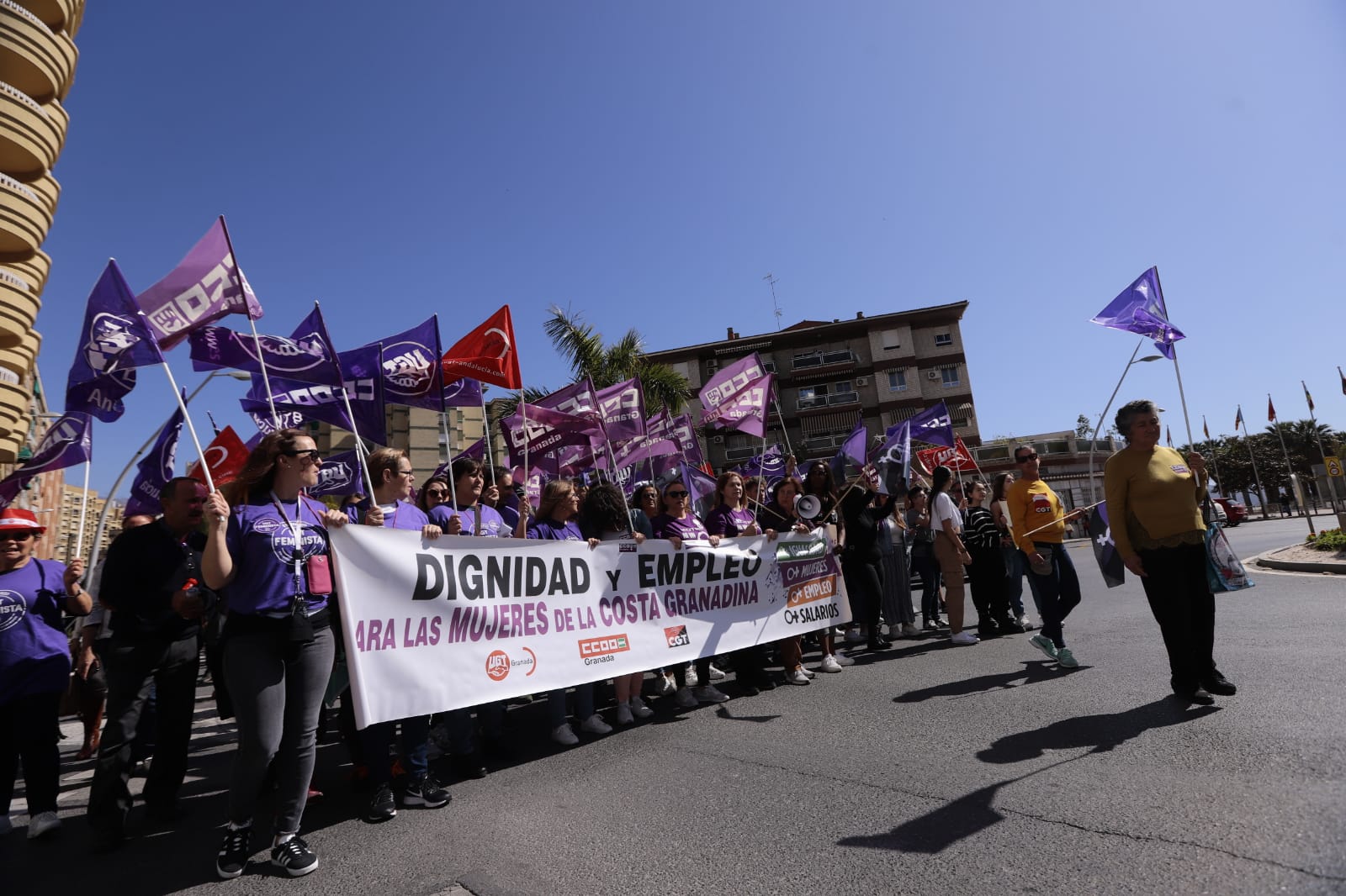 La ciudad costera también se ha echado a la calle este 8-M