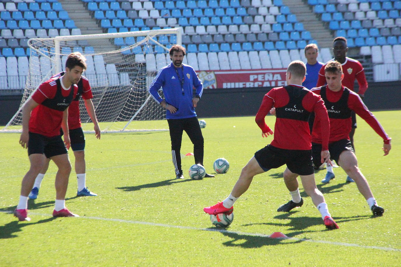 Aunque estaba previsto, al final se acordó no entrenar ayer en el Juegos Mediterráneos. 