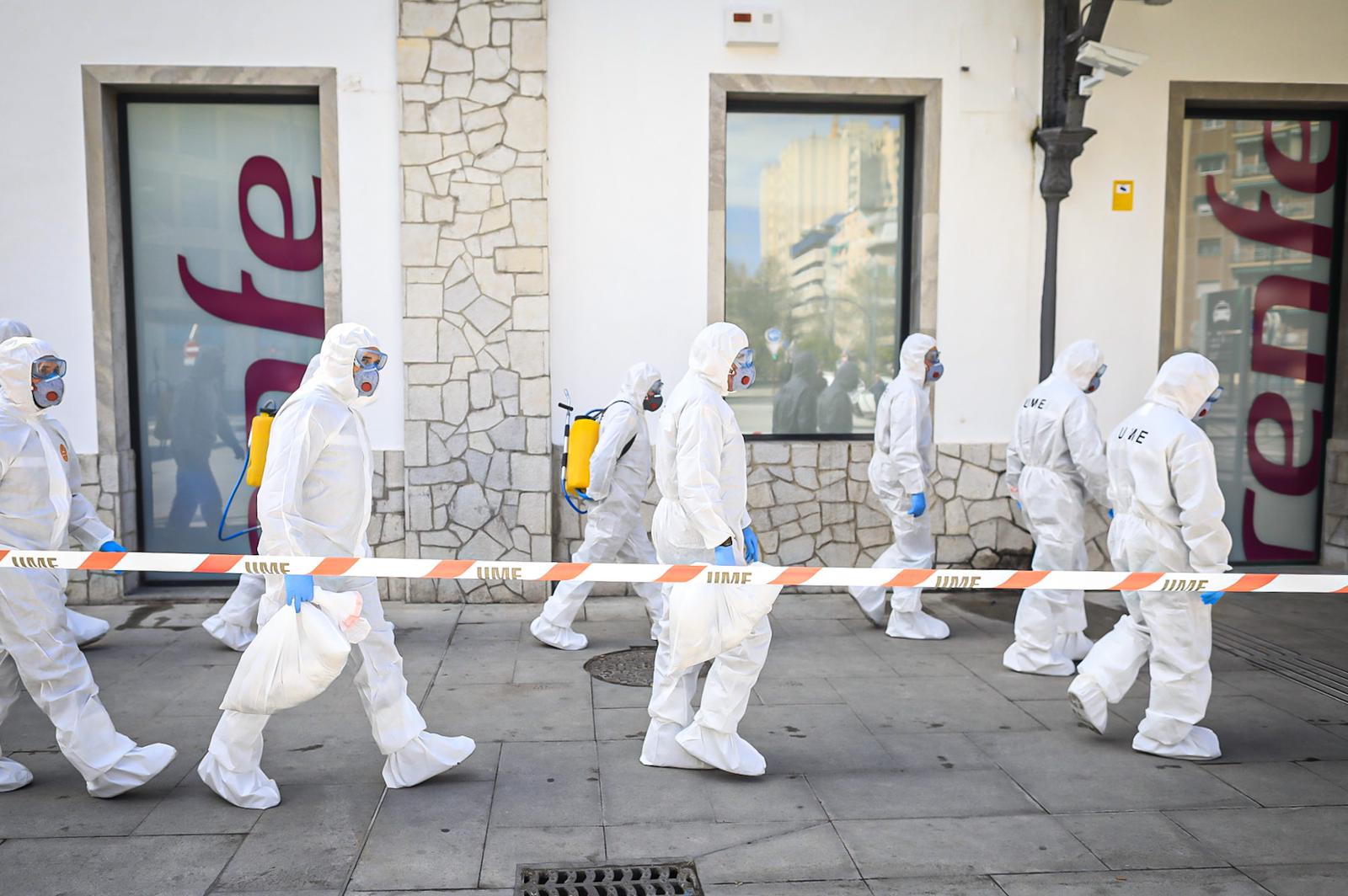 La Unidad Militar de Emergencias ha llegado a la capital este martes con un amplio contingente