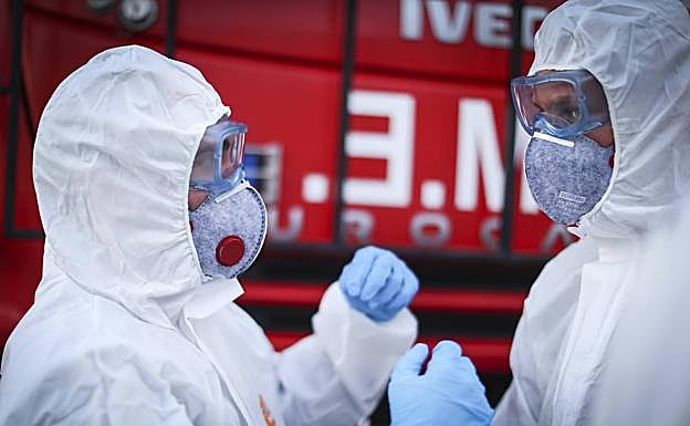 Galería. La UME, durante su trabajo. 