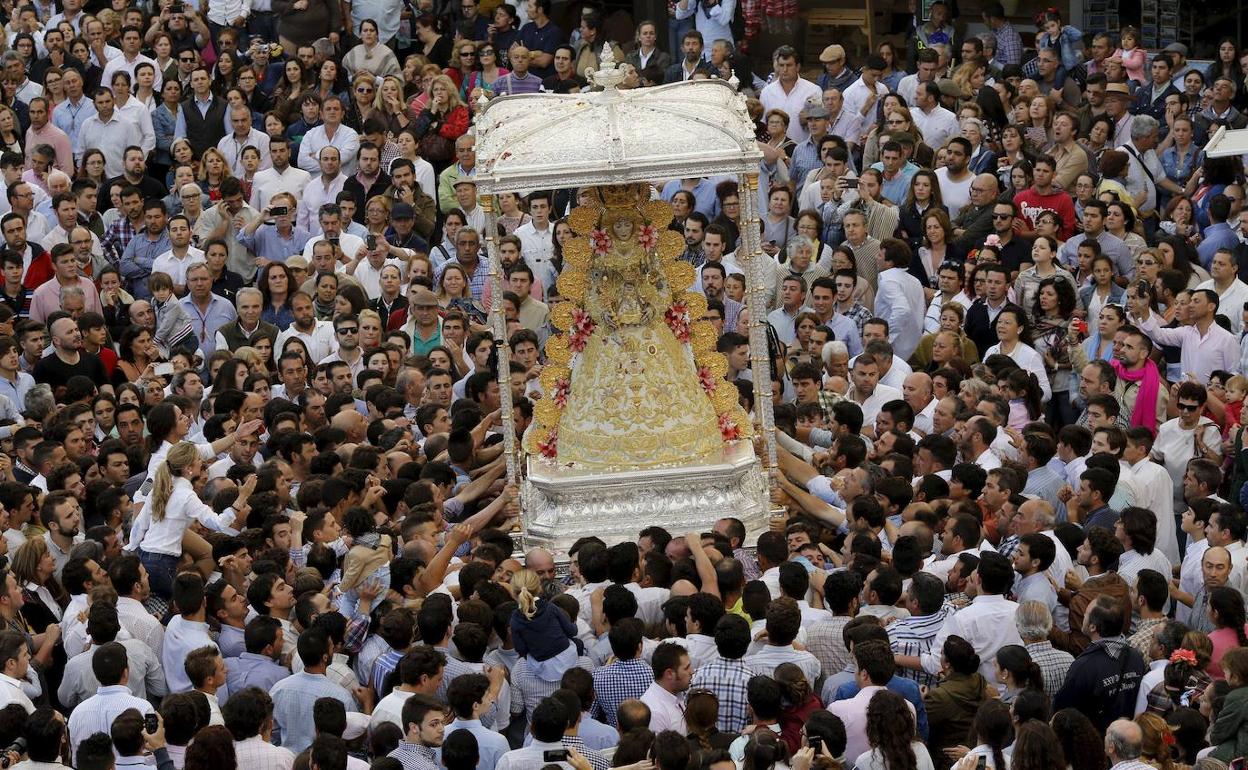 Romería de la Virgen del Rocío de un año anterior