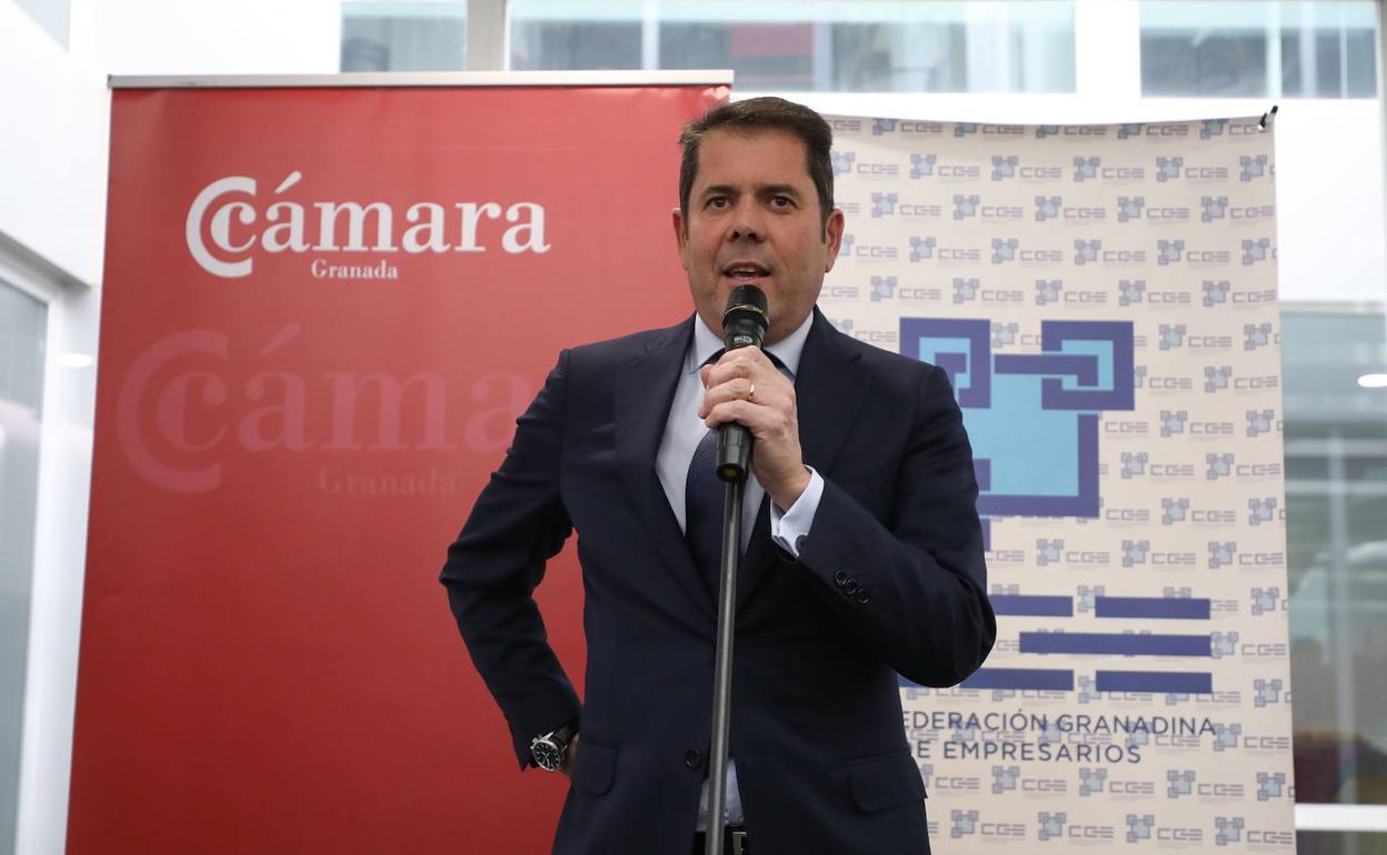 Gerardo Cuerva, presidente de la Cámara de Comercio de Granada y de la CGE.