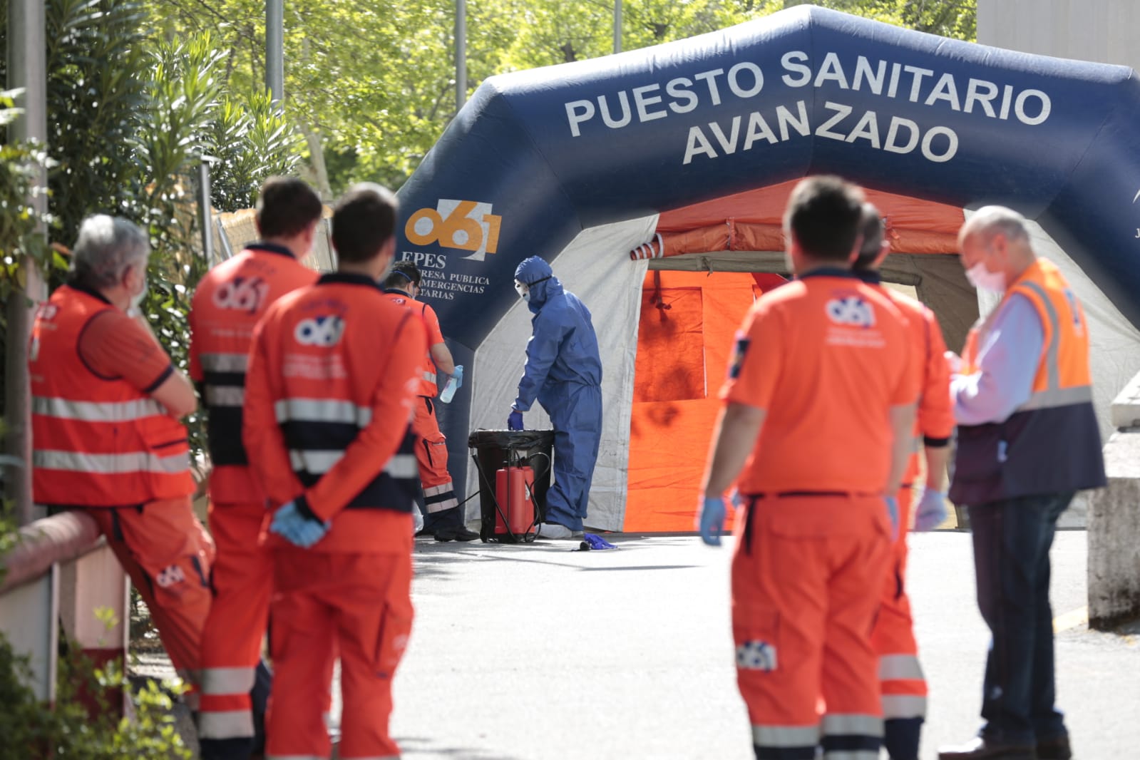 Se han habilitado dos plantas con 100 camas para atender a los ingresados