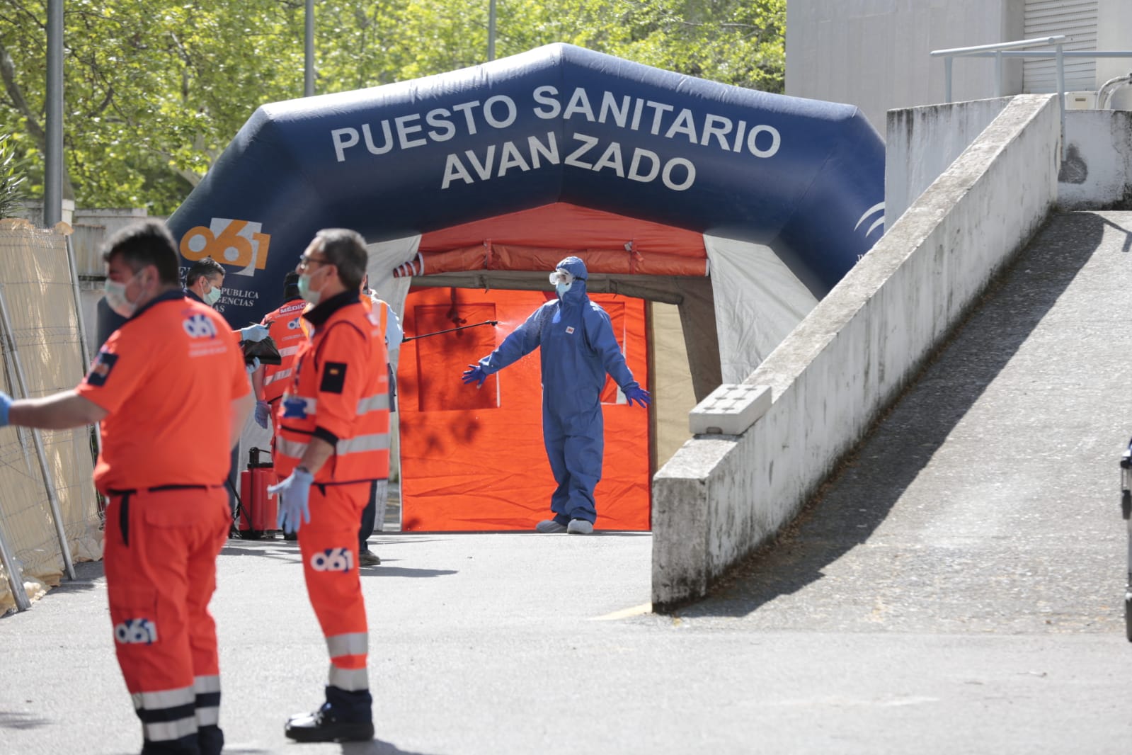 Se han habilitado dos plantas con 100 camas para atender a los ingresados