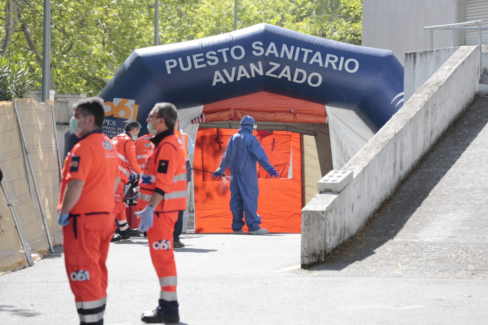 Se han habilitado dos plantas con 100 camas para atender a los ingresados