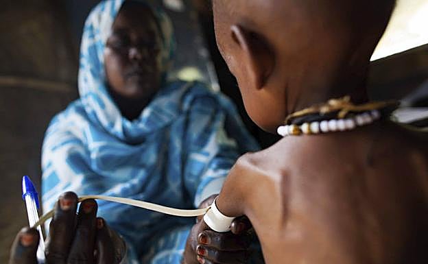 Malnutrición en África.