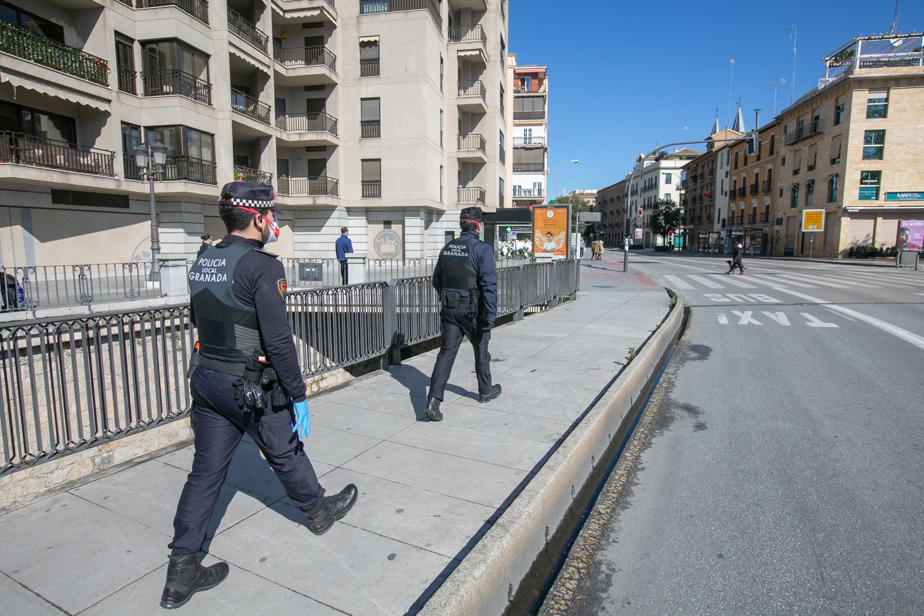 Así están las calles de la ciudad en otra jornada de cuarentena por la crisis del coronavirus