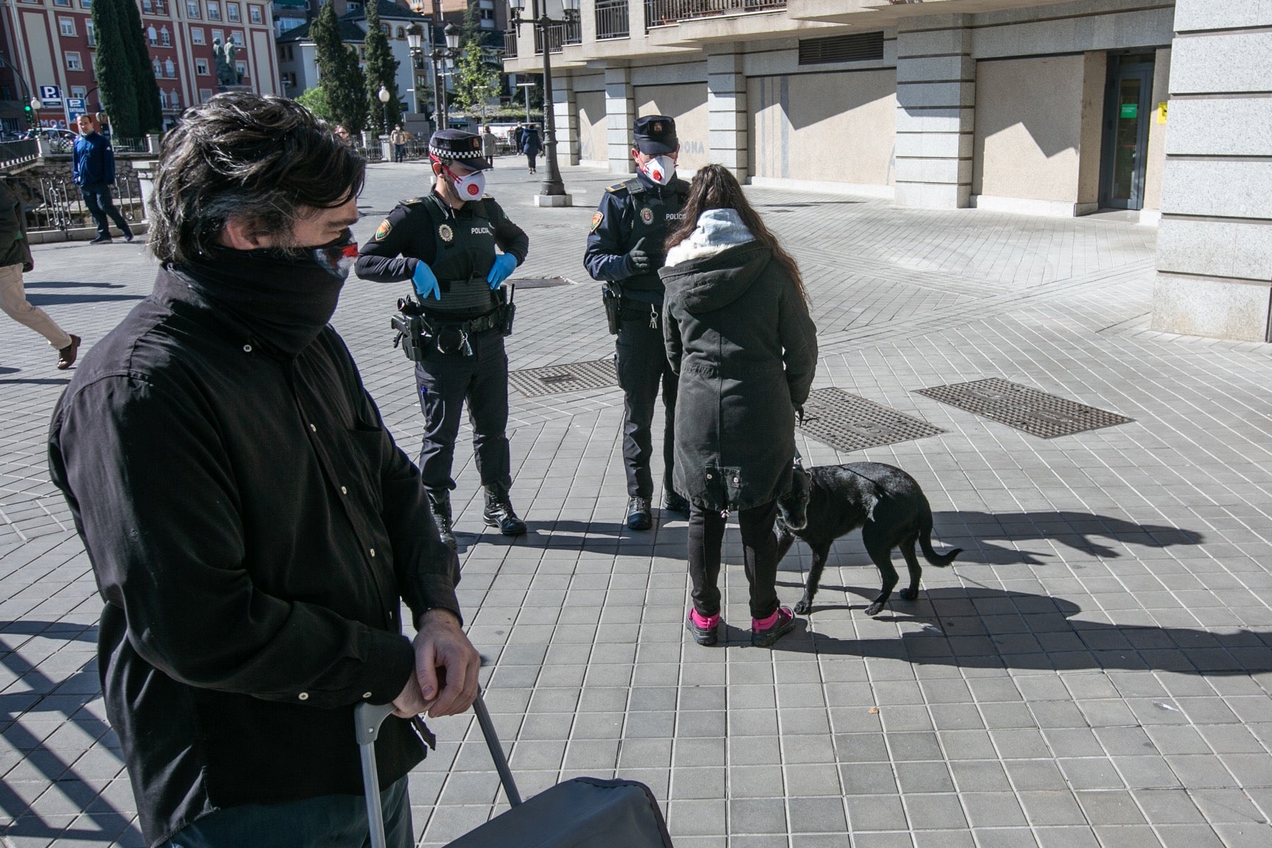 Así están las calles de la ciudad en otra jornada de cuarentena por la crisis del coronavirus